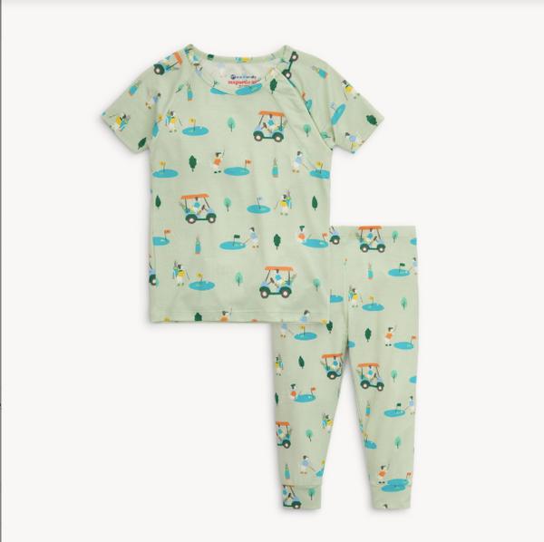 Modal Short Sleeve Toddler Pajamas - Fairway Fetch