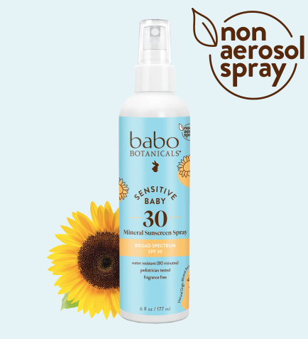 Baby Skin Mineral Sunscreen Spray Pump SPF 30