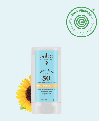 Fragrance Free SPF 50 Baby Face Mineral Sunscreen Stick