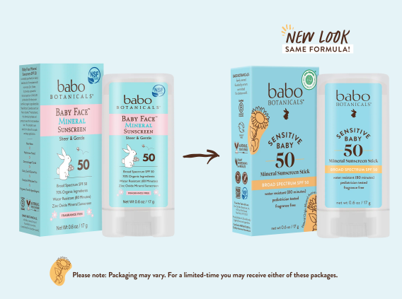Fragrance Free SPF 50 Baby Face Mineral Sunscreen Stick