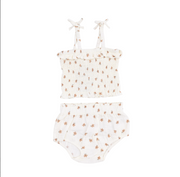 Smocked Ruffle Top and Bloomer - Bitty Blooms