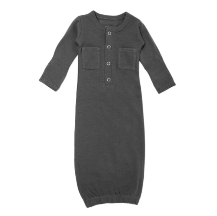 Preemie/Newborn Organic Cotton Gown - Various Colors