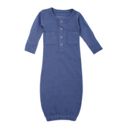 Preemie/Newborn Organic Cotton Gown - Various Colors