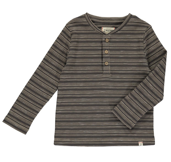 Adams Henley - Tan/Brown Stripe