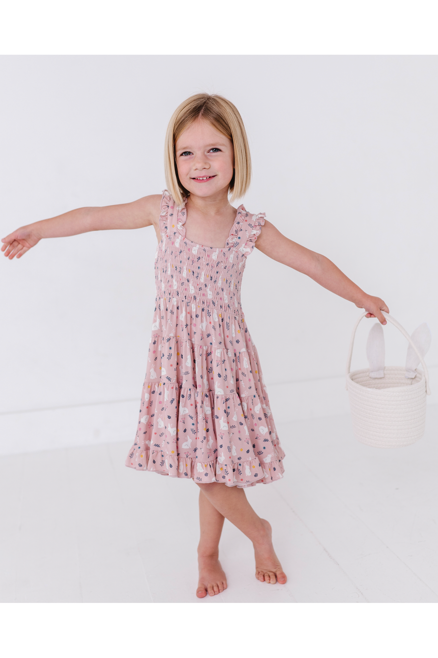 Bamboo Smocked Tank Dress - Belle Bunny