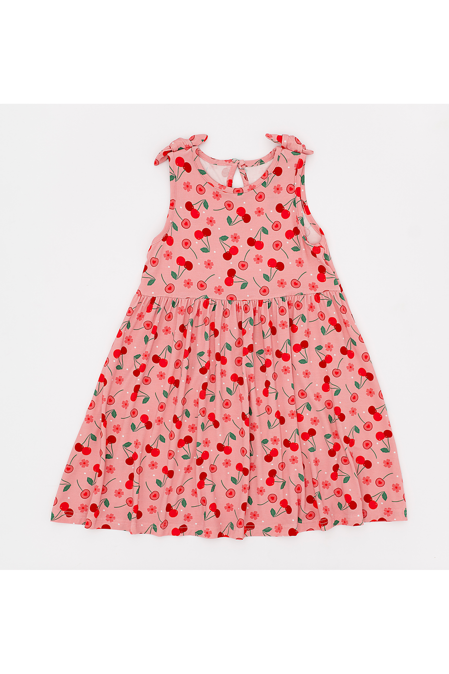 Harper Bow Tie Tank Dress - Cherry On Top