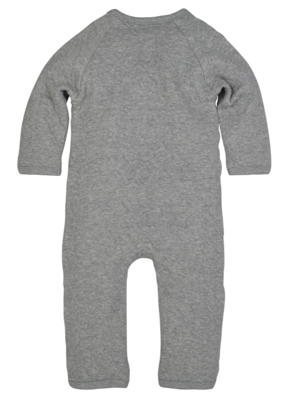 Quilted Bee Wrap Front Jumpsuit - Heather Grey