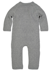 Quilted Bee Wrap Front Jumpsuit - Heather Grey