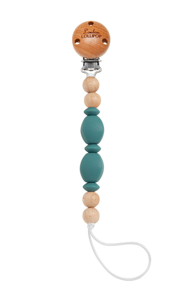 Soleil Pacifier Clip - Teal