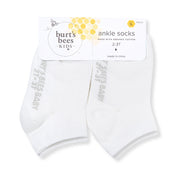 6 Pack Organic Cotton Ankle Socks - Cloud