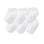 6 Pack Organic Cotton Ankle Socks - Cloud