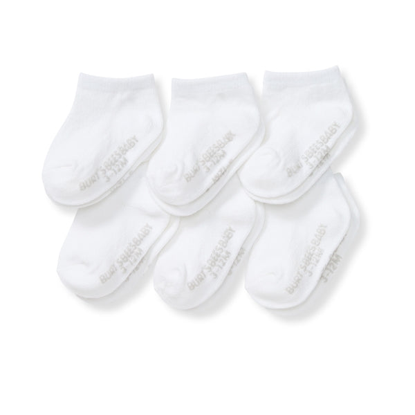 6 Pack Organic Cotton Ankle Socks - Cloud
