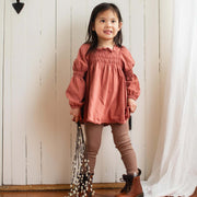 Organic Cotton Smocked Tunic Set - Cedar