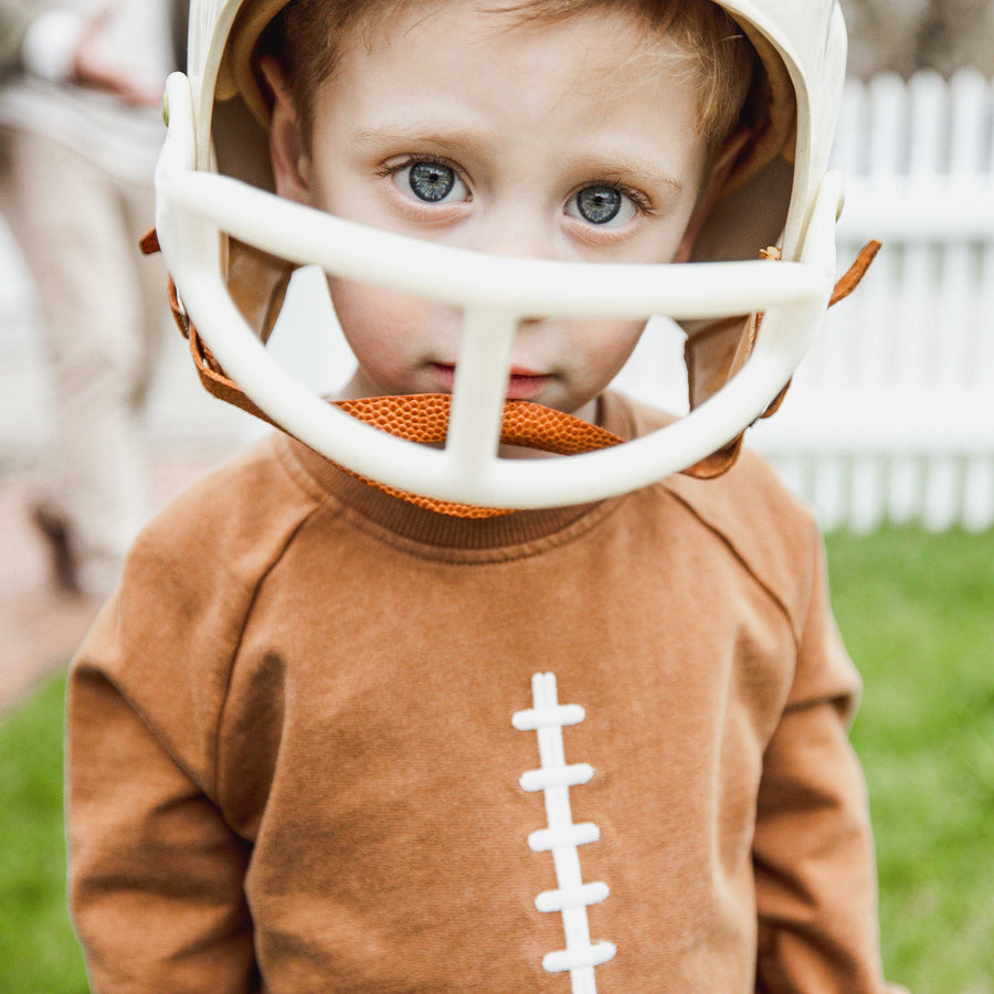 Organic Cotton Acid Wash Football Sweatshirt Set