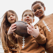 Organic Cotton Acid Wash Football Sweatshirt Set