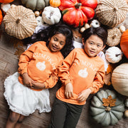 Organic Cotton  Pumpkin Sweatshirt - Caramel Apple
