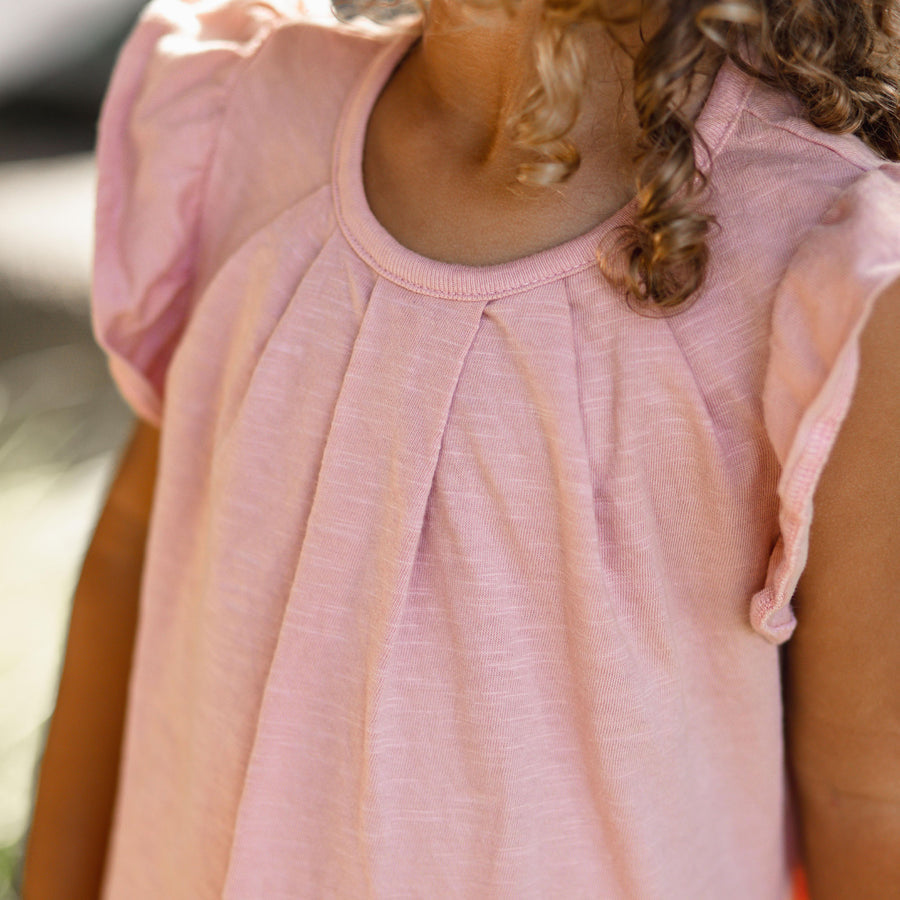 Organic Cotton Slub Tunic & Cherry Blossoms Legging Set