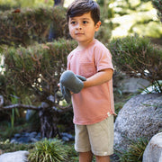 Acid Wash Pocket Tee & Short Set - Sedona