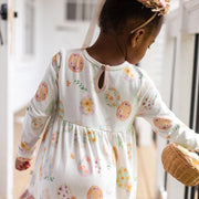 Organic Cotton Floral Easter Eggs Tunic & Legging Set