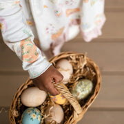 Organic Cotton Floral Easter Eggs Tunic & Legging Set