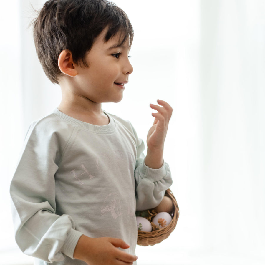 Hoppy Blue Organic Cotton Sweatshirt