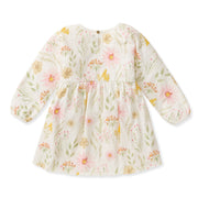 Organic Cotton Wild Floral Dress - Eggshell