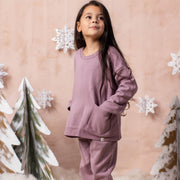 Organic Fleece Sweatshirt - Elderberry