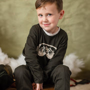 Organic Cotton Snow Goggles Graphic Long Sleeve Shirt