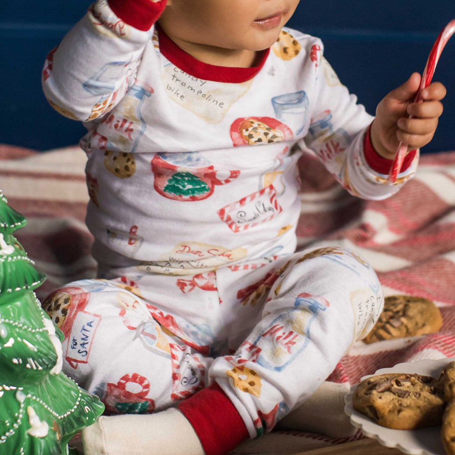 Organic Cotton 2-Piece PJ Set - Cookies for Santa