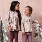 Organic Cotton Woodland Graphic Long Sleeve Shirt