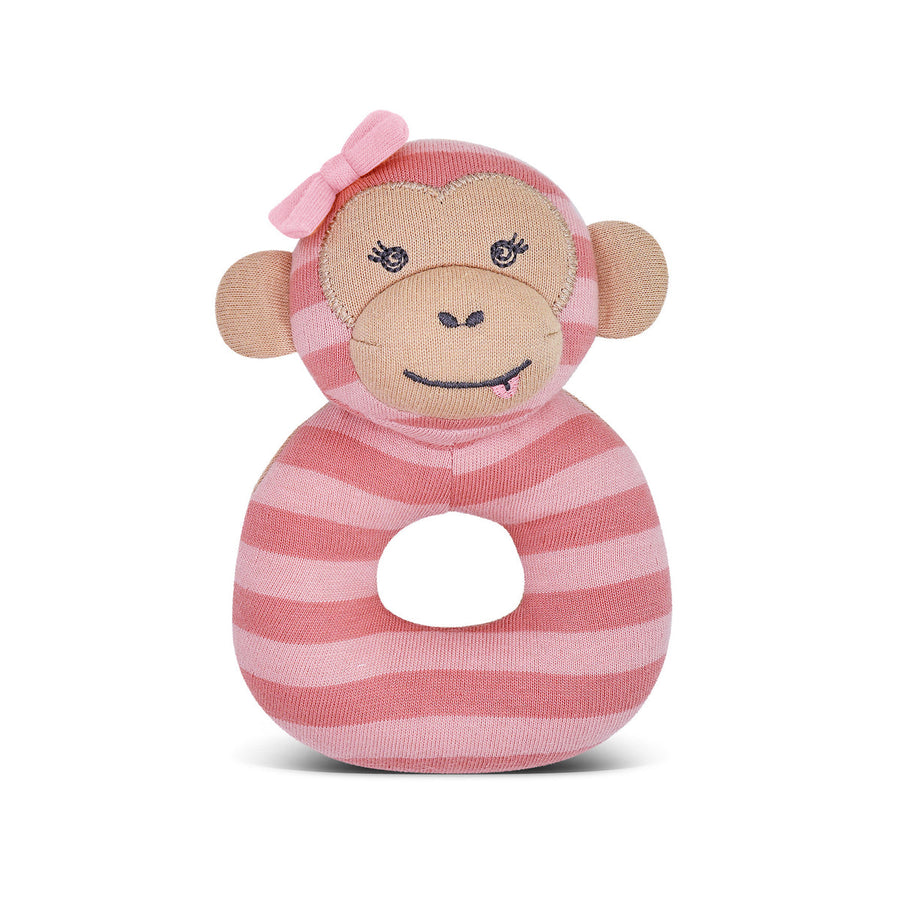 Organic Teething Rattle - Maggie the Monkey