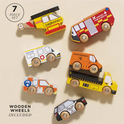Emergency Helicopter & Rescue Cars Set