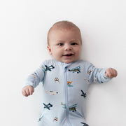 Bamboo Zippered Footie - Take Off