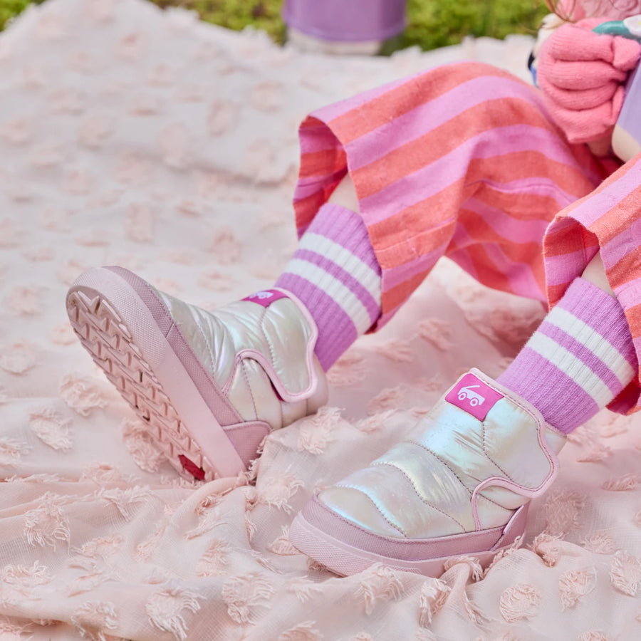 Teddy Boot - Satin Blush