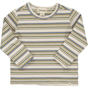 Toby Tee - Beige/Blue/Green Stripe