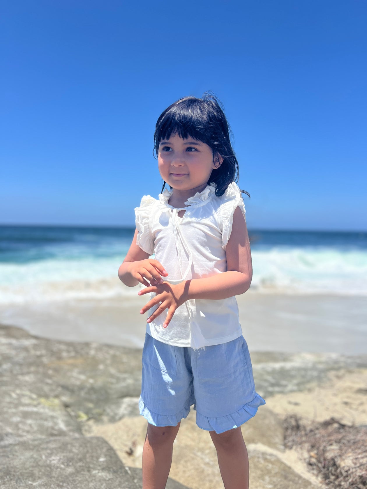 Brynlee Shorts - Chambray