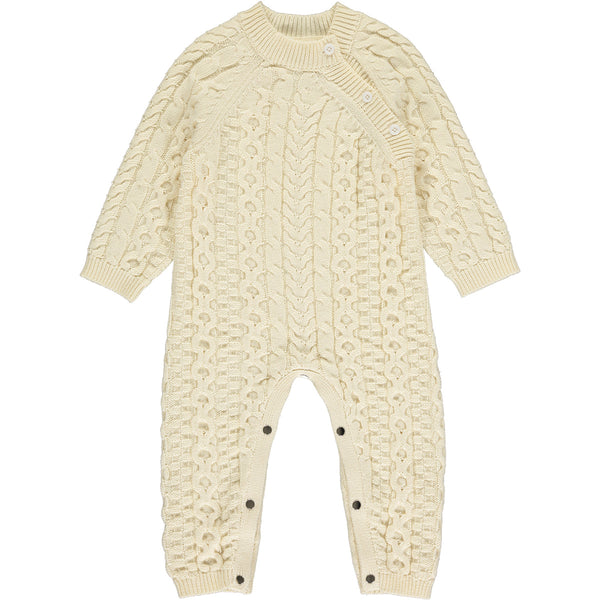Macy Cable Knit Romper - Cream