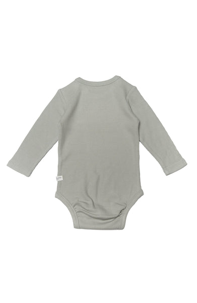 Waffle Long Sleeve Bodysuit - Morning Dew