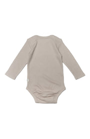 Waffle Long Sleeve Bodysuit - Silver Birch
