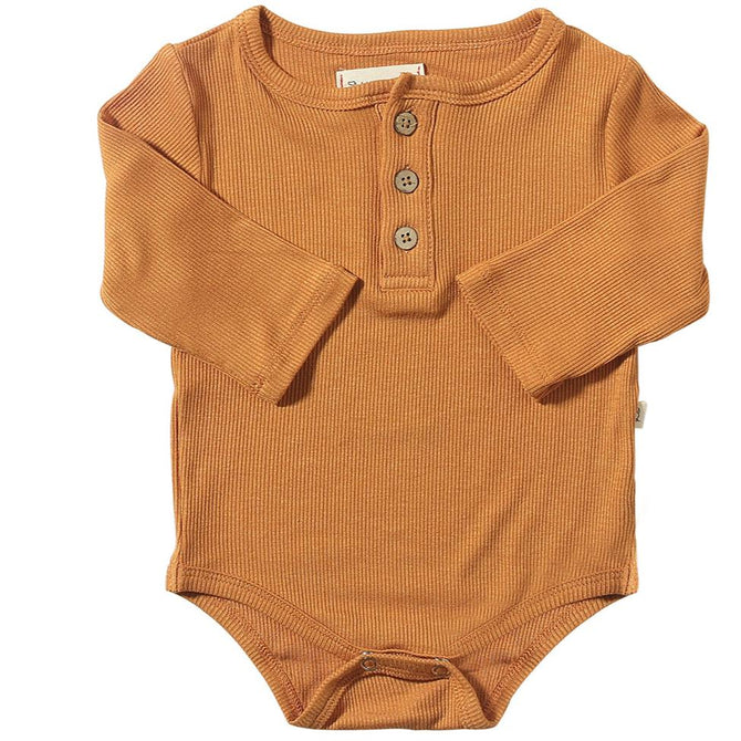 AYNOR Rib Onesie - Burnt Orange
