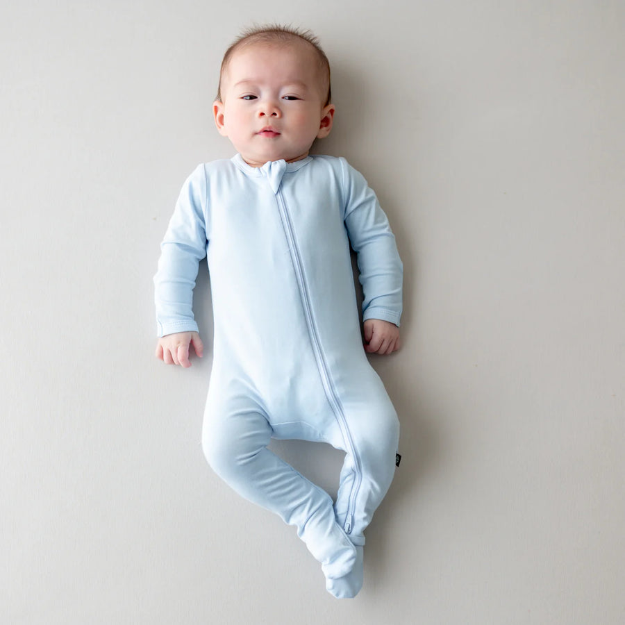 Bamboo Zippered Footie - Breeze