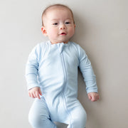 Bamboo Zippered Footie - Breeze