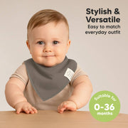 8 Pack Organic Cotton Bandana Bibs - Terracotta