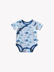Shoulder Snap Short Sleeve Onesie - Toby Tortoise