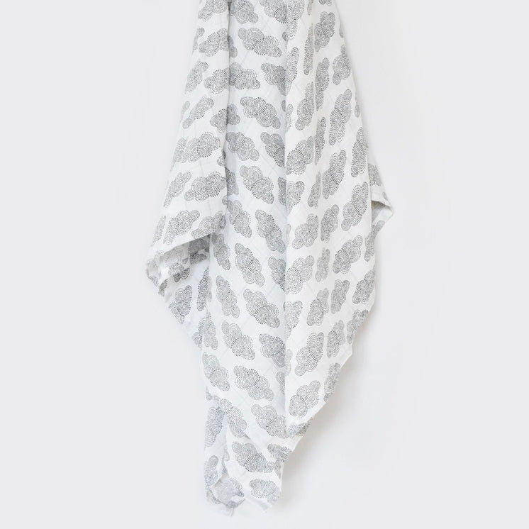Organic Muslin Swaddle - Cloud