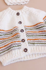 Stripe Knit Cardigan - Woodland