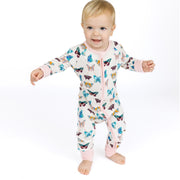 Bamboo Convertible Baby Pajamas - Wings of Paradise Butterflies