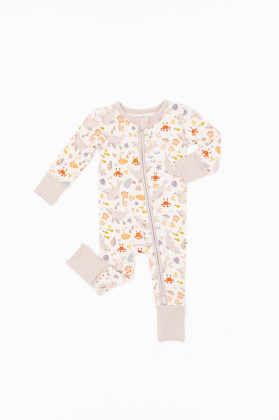 Bamboo Convertible Footie - Sammie Seaside Seal