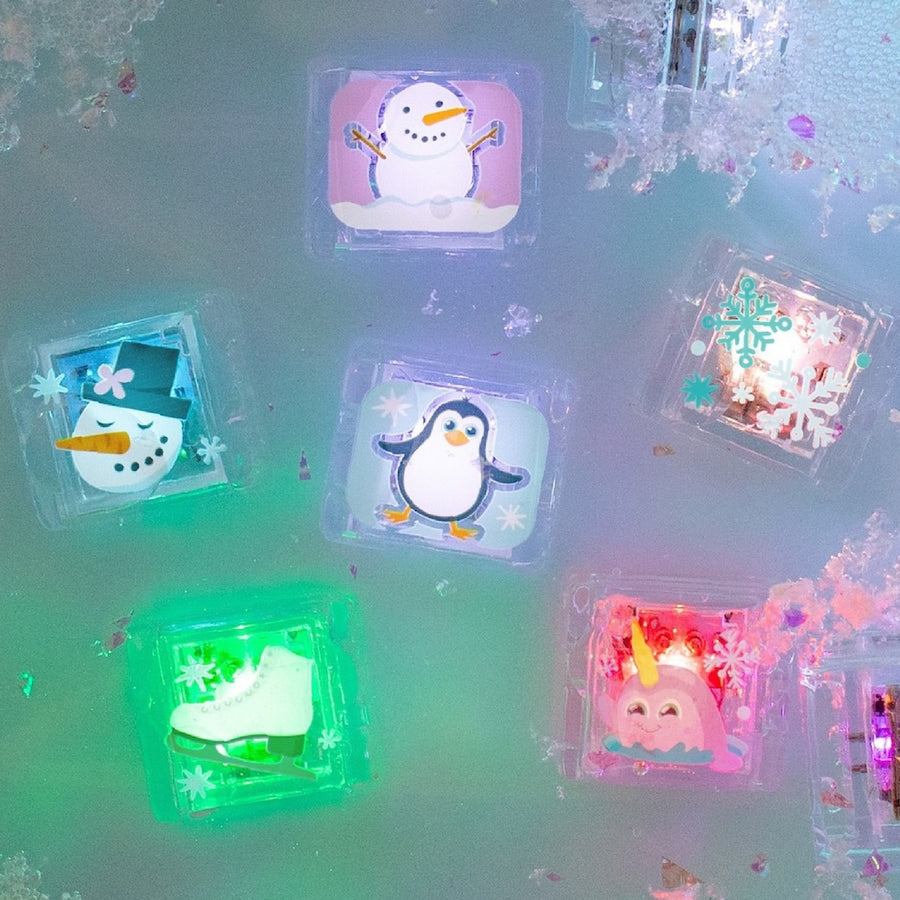 Winter Light Up Cubes 6 Pack