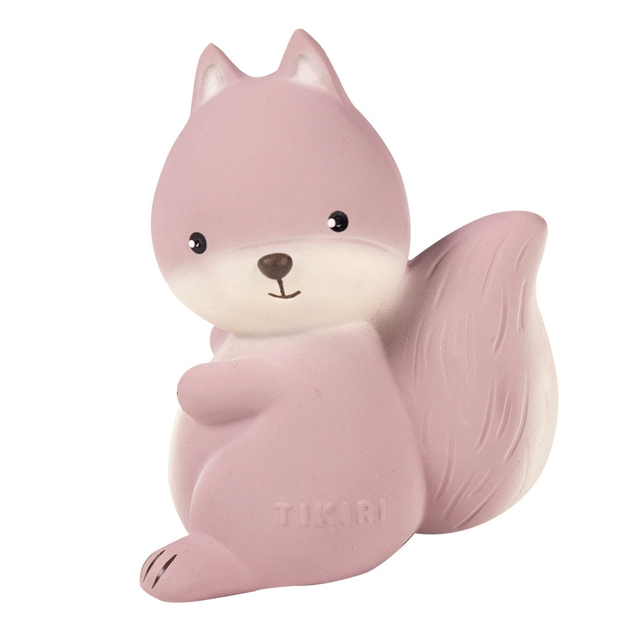 Natural Organic Rubber Teether - Squirrel